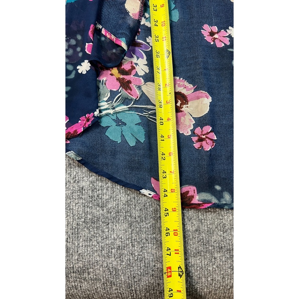 Love Culture Maxi Dress Women Small Multi Floral High Low Hem Back Zip Strapless - Picture 3 of 11